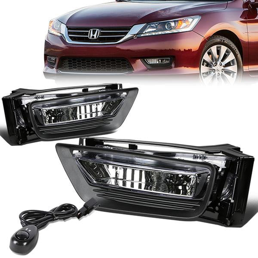 FAROS DE NIEBLA 13-14 HONDA ACCORD 4-DOOR - W/ SWITCH - H11 BULB - CLEAR