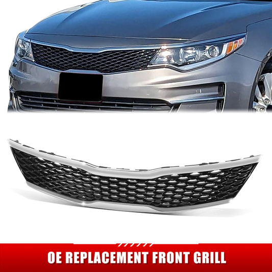 PARRILLA GRILLE - KA OPTMA '11-'15/'16-'20/ GRILLE ASS'Y 16-18/ PAINTED BLACK W/SMOKE MLDG/ (LX)//PARTS.NO,KI1200189//OEM NO,86350D5020