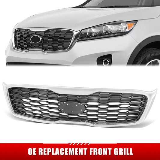 PARRILLA GRILLE - KA  SORETO '14-15/16-18/19-20/ GRILLE ASS'Y 19-20/ PAINTED GRAY W/BLACK MLDG/ (EX)//PARTS.NO,KI1200206//OEM NO,86380C6510