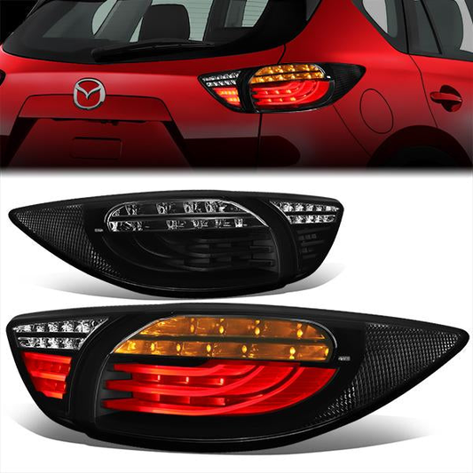 FAROS TRASEROS 13-16 MAZDA CX-5 - 3D - LED - BLACK / SMOKE