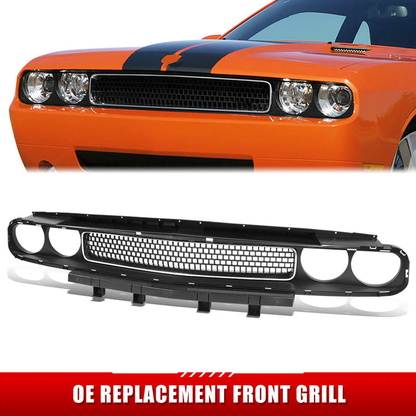 PARRILLA GRILLE - DG CHALGER 08-14/15-22/ GRILLE ASS'Y 08-14/ MAT-BLACK/ W/SILVER MOULDING//PARTS.NO,CH1200338//OEM NO,68043388AA-PFM