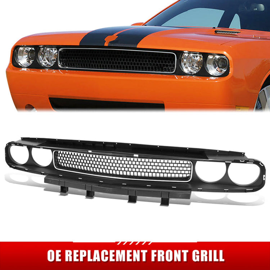 PARRILLA GRILLE - DG CHALGER 08-14/15-22/ GRILLE ASS'Y 08-14/ MAT-BLACK/ W/SILVER MOULDING//PARTS.NO,CH1200338//OEM NO,68043388AA-PFM