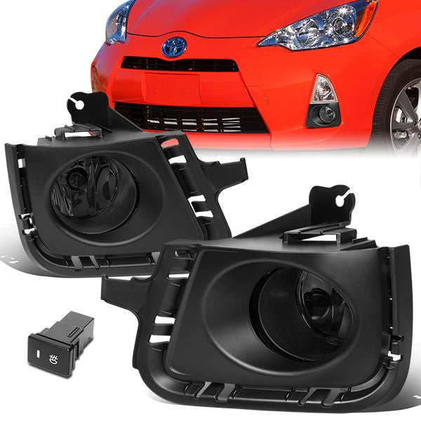 FAROS DE NIEBLA 12-14 TOYOTA PRIUS C - WITH SWITCH, BEZEL - SMOKE