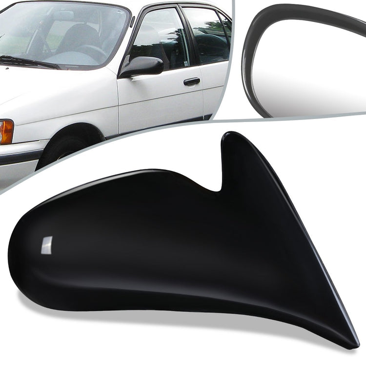 RETROVISOR MIRROR - OEM - 98-02 TOYOTA COROLLA - MANUAL - PAINTABLE - BLACK - RIGHT
