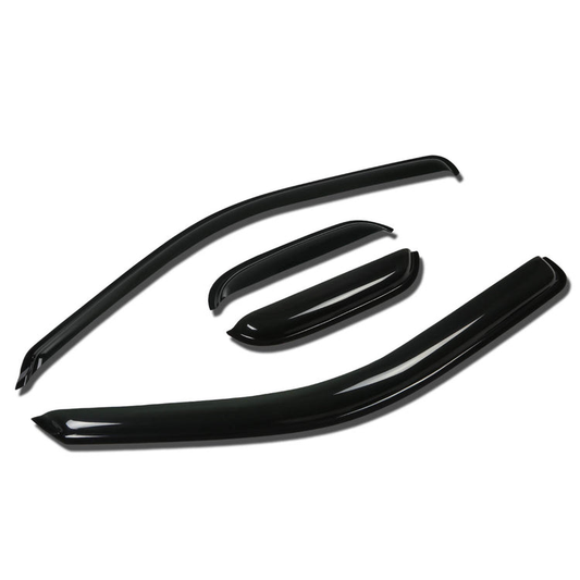 PROTECTOR DE VENTANA WINDOW VISORS - 04-11 CHEVY COLORADO, GMC CANYON - EXTENDED CAB - 4PCS - DARK SMOKE