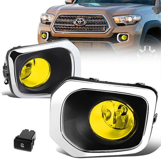 FAROS DE NIEBLA 16-17 TOYOTA TACOMA - WITH SWITCH, BEZEL - H11 BULB - AMBER