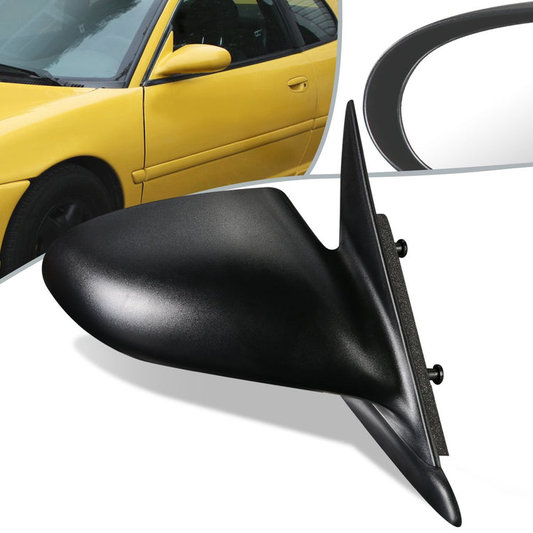 RETROVISOR MIRROR - OEM - 95-99 DODGE NEON / 95-99 PLYMOUTH NEON - POWERED - TEXTURED - BLACK - RIGHT