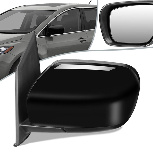 RETROVISOR MIRROR - OEM - 07-12 MAZDA CX-7 - POWERED - PAINTABLE - BLACK - LEFT