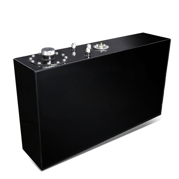 TANQUE DE GASOLINA FUEL CELL - GAS TANK WITH LEVEL SENDER - 17 GALLON - TOP-FEED - ALUMINUM - BLACK