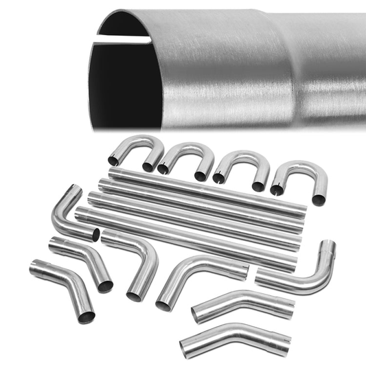 nan EXHAUST PIPES - 2" - STAINLESS STEEL - DIY CUSTOM PIPE - 16 PCS