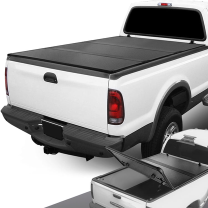TAPADERA DE CAJUELA TONNEAU COVER - HARD TRI-FOLD - 99-16 FORD F-250, F-350, F-450 SUPER DUTY - FITS 6.5FT FLEETSIDE / DUALLY BED MODELS
