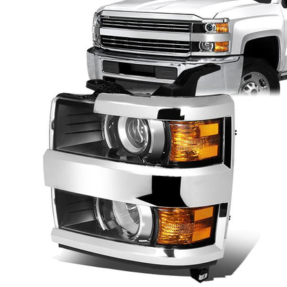 FAROS OE STYLE - 15-19 CHEVY SILVERADO 2500HD / 15-19 CHEVY SILVERADO 3500HD - 9005 HIGH / H11 LOW / 7443A SIGNAL - LEFT