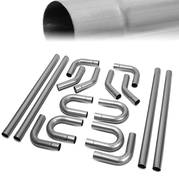 nan EXHAUST PIPES - UNIVERSAL PIPING KIT - POLISHED - 2.5"