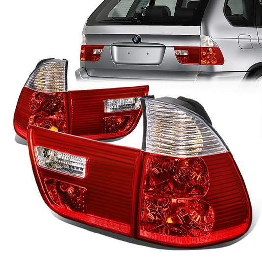 FAROS TRASEROS 00-06 BMW X5 - RED / CLEAR