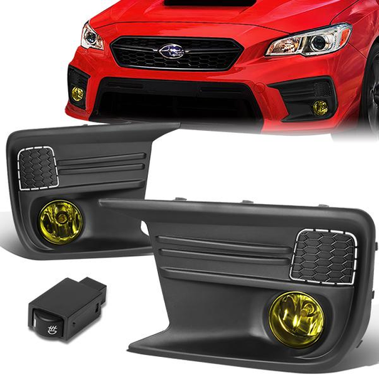 FAROS DE NIEBLA 18-19 SUBARU WRX - WITH SWITCH, BEZEL - AMBER