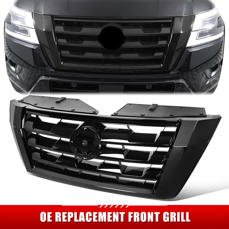 PARRILLA GRILLE - DS TITN/ARMDA 16-19/20-ON/ GRILLE ASS'Y 21-22/ PAINTED BLACK W/BLACK FRAME/ W/CAMERA H. (ARMADA) (SL)