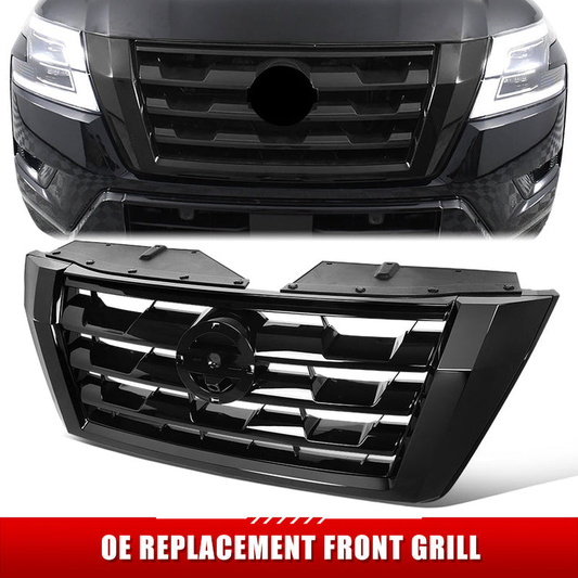 PARRILLA GRILLE - DS TITN/ARMDA 16-19/20-ON/ GRILLE ASS'Y 21-22/ PAINTED BLACK W/BLACK FRAME/ W/CAMERA H. (ARMADA) (SL)