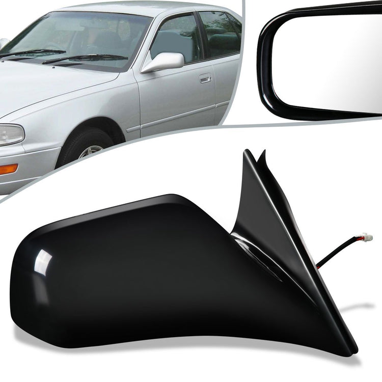 RETROVISOR MIRROR - OEM - 92-96 TOYOTA CAMRY - POWERED - PAINTABLE - BLACK - RIGHT