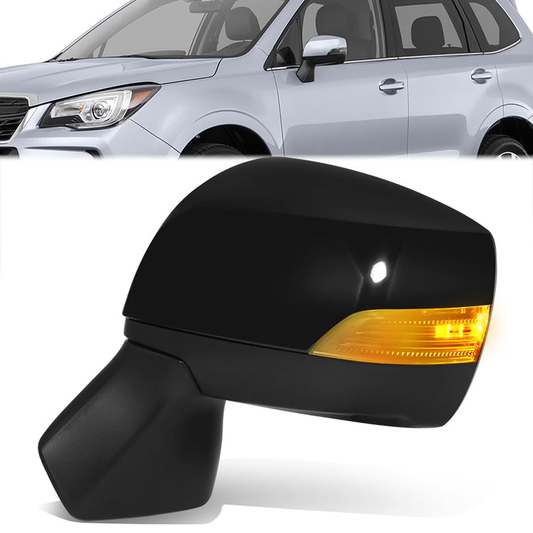 RETROVISOR MIRROR - OE STYLE - SUBARU FORESTER 17-18 - WITH POWER WITH HEATED WITH SIGNAL WITH BLIND SPOT - DRIVER SIDE - PAINT TO MATCH - BLACK