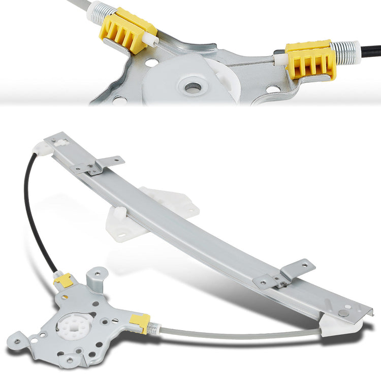 REGULADOR DE VENTANA WINDOW MOTORS & REGULATORS - METALLIC - 93-96 MITSUBISHI MIRAGE - METALLIC - BARE STEEL/PLASTIC