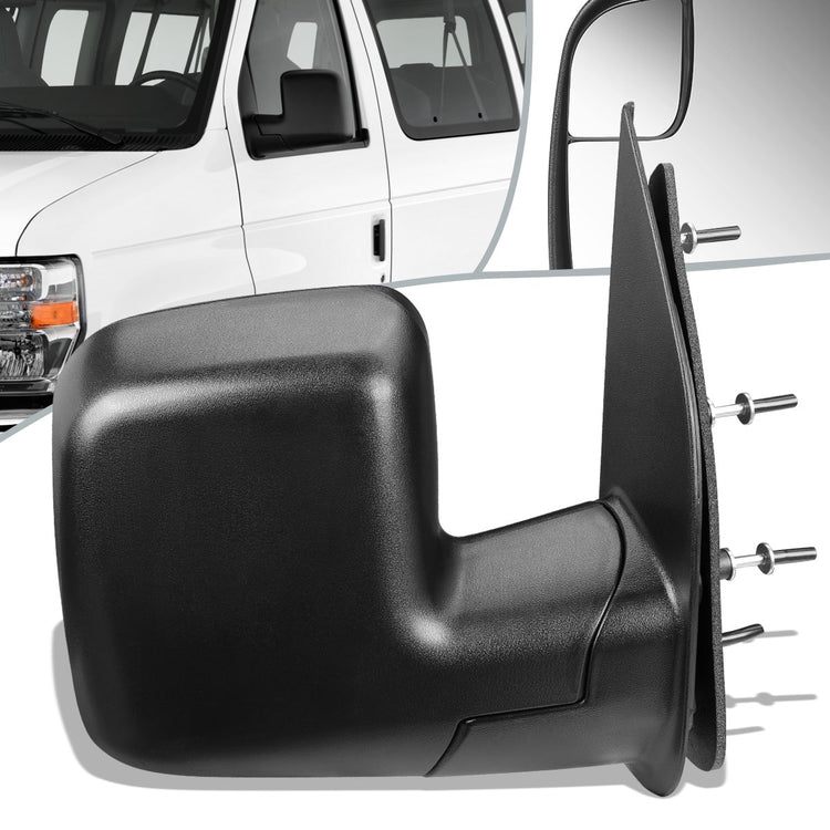 RETROVISOR MIRROR - OEM - 10-14 FORD E-150, E-250, E-350, E-450 / 10-14 FORD ECONOLINE - POWERED - TEXTURED - BLACK - RIGHT