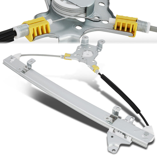 REGULADOR DE VENTANA WINDOW MOTORS & REGULATORS - METALLIC - 07-13 NISSAN TIIDA/07-13 NISSAN VERSA - FITS HATCHBACK MODELS ONLY - METALLIC - BARE STEEL/PLASTIC