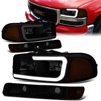 FAROS 99-07 GMC SIERRA 1500 / 01-07 GMC SIERRA 1500HD, SIERRA 2500HD, SIERRA 3500HD / 99-04 GMC SIERRA 2500 / 99-06 GMC YUKON / 00-06 GMC YUKON XL 1500, YUKON XL 2500 / 2001 GMC SIERRA C3 - DOES NOT FIT DENALI TRIMS / FITS 2007 CLASSIC MODELS ONLY - LED