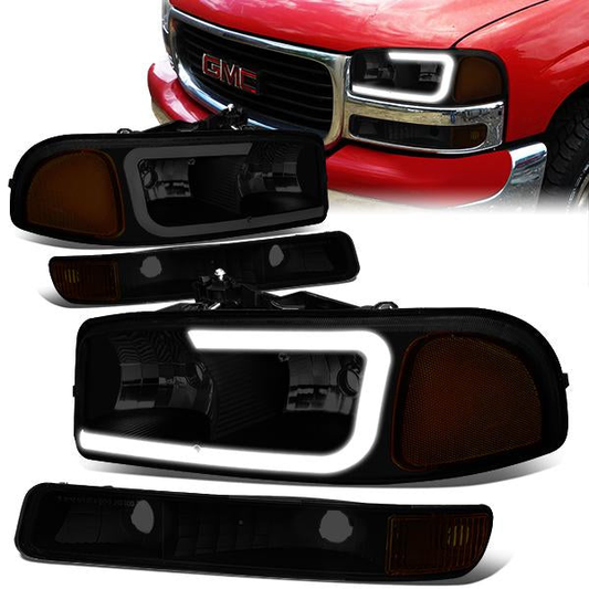 FAROS 99-07 GMC SIERRA 1500 / 01-07 GMC SIERRA 1500HD, SIERRA 2500HD, SIERRA 3500HD / 99-04 GMC SIERRA 2500 / 99-06 GMC YUKON / 00-06 GMC YUKON XL 1500, YUKON XL 2500 / 2001 GMC SIERRA C3 - DOES NOT FIT DENALI TRIMS / FITS 2007 CLASSIC MODELS ONLY - LED