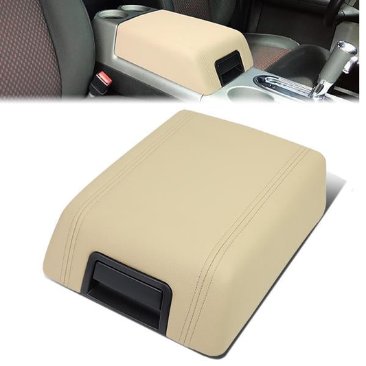 TAPA DE CONSOLA CENTER CONSOLE LID - 04-08 FORD F-150 / 06-08 LINCOLN MARK LT - ONLY FITS MODELS WITH FLOOR SHIFT - BEIGE