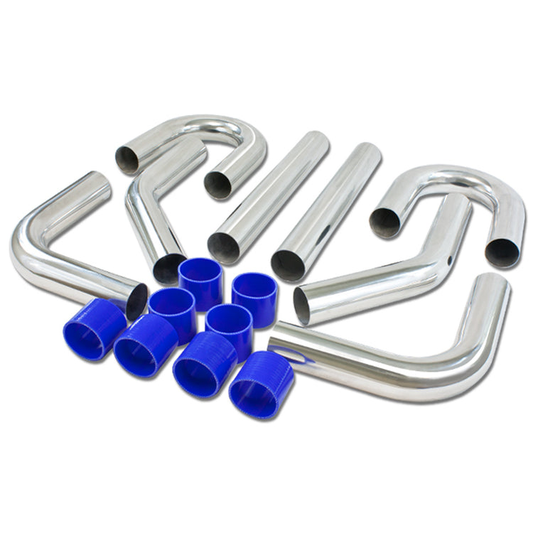 TUBERIA INTERCOOLER UNIVERSAL INTERCOOLER PIPING - ALUMINUM - 2.00" - 8PC - PIPES / HOSES / CLAMPS - J20-5 / K11-1 / ZA9-3