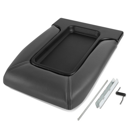 TAPA DE CONSOLA CENTER CONSOLE LID - 03 CADILLAC ESCALADE ESV / 02-03 CADILLAC ESCALADE EXT PICKUP TRUCK / 02-06 CHEVROLET AVALANCHE PICKUP TRUCK / 01-06 CHEVROLET SILVERADO PICKUP TRUCK / 07 CHEVROLET SILVERADO PICKUP TRUCK CLASSIC ONLY / 01-06 CHEVROLET