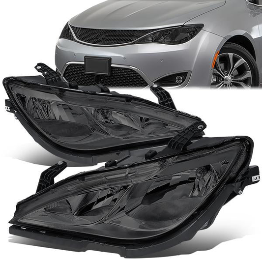 FAROS 17-20 CHRYSLER PACIFICA (WITHOUT QUAD LAMPS) - SMOKE HOUSING / CLEAR CORNER - 9005 HIGH / H11 LOW BEAM