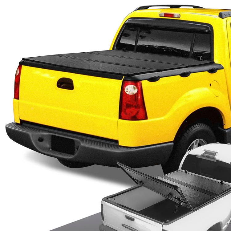 TAPADERA DE CAJUELA TONNEAU COVER - HARD TRI-FOLD - 01-05 FORD EXPLORER SPORT TRAC - FITS 4.2FT BED MODELS ONLY