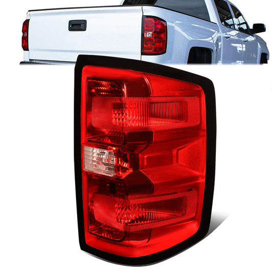 FAROS TRASEROS 14-19 CHEVY SILVERADO 1500 / 15-19 SILVERADO 2500HD, 3500HD, GMC SIERRA 3500HD WITH DUALLY WHEELS / 2019 SILVERADO 1500 LD - FITS MODELS WITHOUT FACTORY LED TAIL LIGHTS - LED - RIGHT - RED