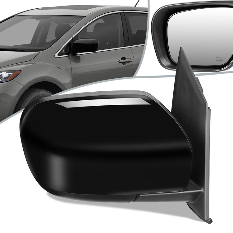RETROVISOR MIRROR - OEM - 07-12 MAZDA CX-7 - POWERED - HEATED - PAINTABLE - BLACK - RIGHT