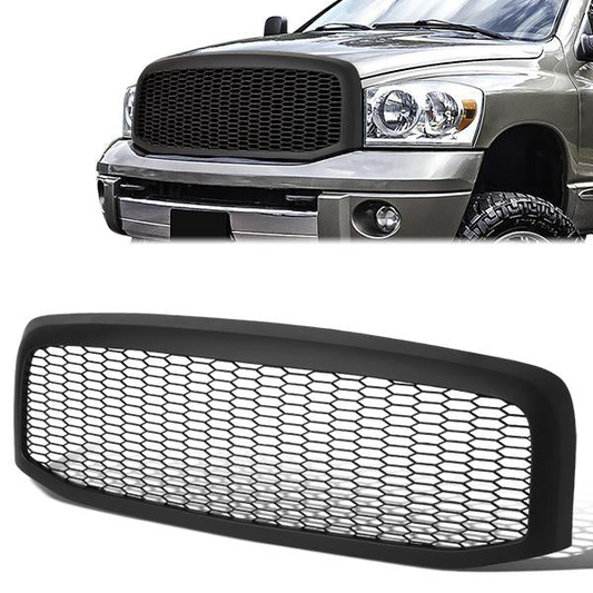PARRILLA GRILLE - 06-08 DODGE RAM 1500 / 07-09 DODGE RAM 2500, 3500 - HONEYCOMB MESH - MATTE BLACK