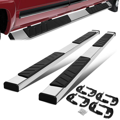 ESTRIBOS 5" - 04-14 FORD F-150 - CREW CAB - CHROME / BLACK