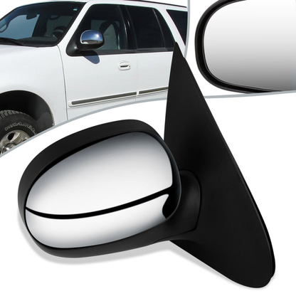 RETROVISOR MIRROR - OEM - 98-02 FORD EXPEDITION / 01-03 FORD F-150 / 98-02 LINCOLN NAVIGATOR - POWERED - CHROME - RIGHT