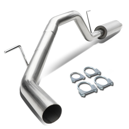 TUBERIA CATBACK CATBACK - 95-98 NISSAN 240SX S16 - SINGLE ROLLED TIP - STAINLESS STEEL