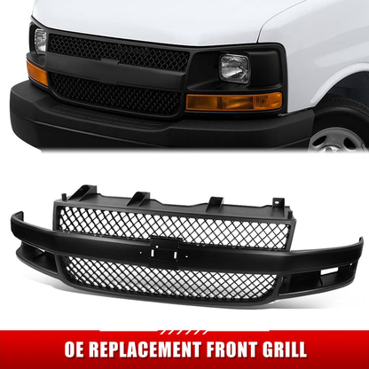 PARRILLA GRILLE - CV EXPRS/GMC SVNA 03-13/14-22/ GRILLE ASS'Y 03-22/ DARK GRAY W/BLACK MOULDING/ (COMPOSITE HEAD LIGHT TYPE)/ (EXPRESS)//PARTS.NO,GM1200834//OEM NO,84689072