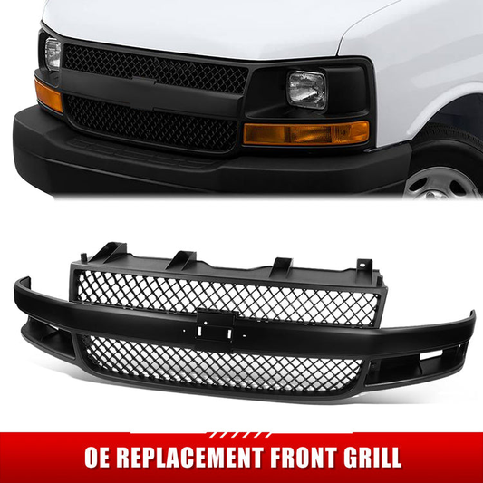 PARRILLA GRILLE - CV EXPRS/GMC SVNA 03-13/14-22/ GRILLE ASS'Y 03-22/ DARK GRAY W/BLACK MOULDING/ (COMPOSITE HEAD LIGHT TYPE)/ (EXPRESS)//PARTS.NO,GM1200834//OEM NO,84689072
