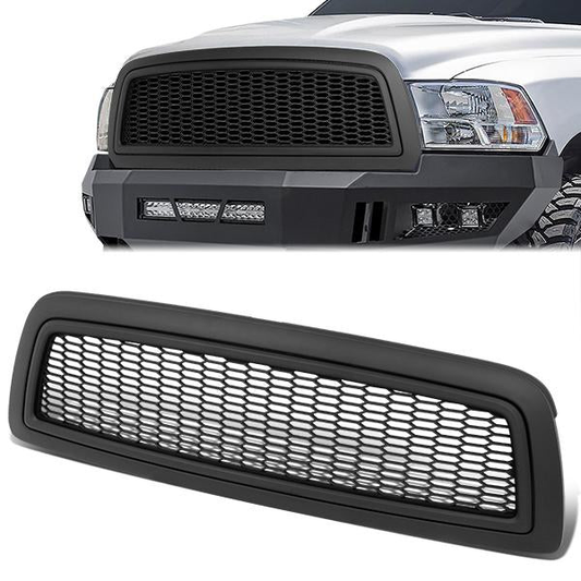 PARRILLA GRILLE - 09-10 DODGE RAM 1500 / 11-12 DODGE RAM 2500, 3500 - HONEYCOMB MESH - MATTE BLACK