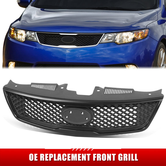 PARRILLA GRILLE - KA FOTE/FOTE-KOUP '10-'13/ GRILLE ASS'Y 10-10/ MAT-BLACK/ (W/O MOULDING)//PARTS.NO,KI1200138//OEM NO,863501M000