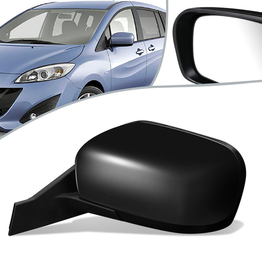 RETROVISOR MIRROR - OEM - 11-17 MAZDA 5 - POWERED - FOLDING - BLACK MATERIAL - LEFT