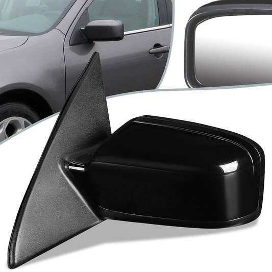 RETROVISOR MIRROR - OEM - 06-12 FORD FUSION / 06-10 MERCURY MILAN - POWERED - PAINTABLE - BLACK - LEFT