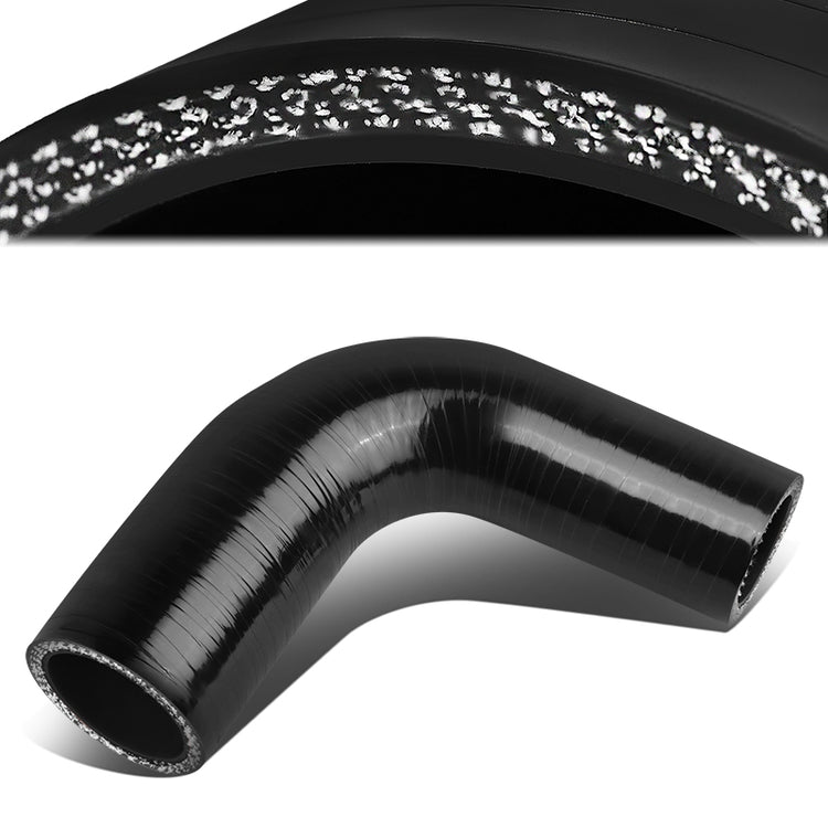 COPLE DE SILICON 3-PLY - 1.00" TO 1.25" REDUCER W/ 90 DEGREE - BLACK - RM6-5