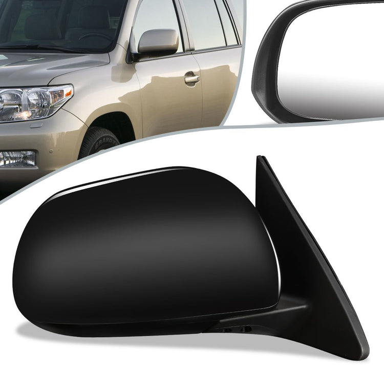 RETROVISOR MIRROR - OEM - 08-13 TOYOTA HIGHLANDER - POWERED - PAINTABLE - BLACK - RIGHT
