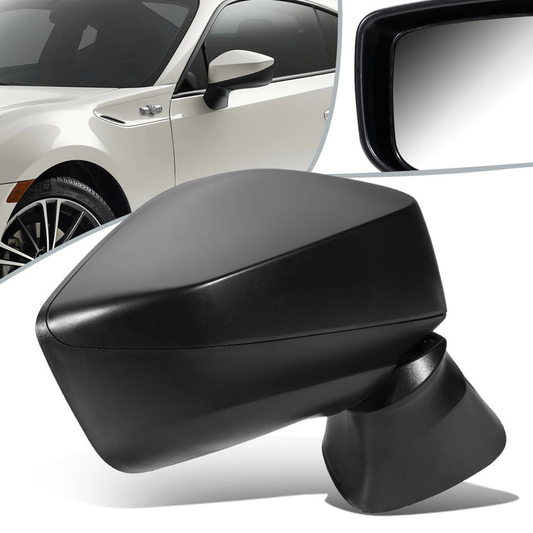 RETROVISOR MIRROR - OEM - 13+ SCION FR-S, TOYOTA BRZ - POWERED - FOLDING - TEXTURED - BLACK