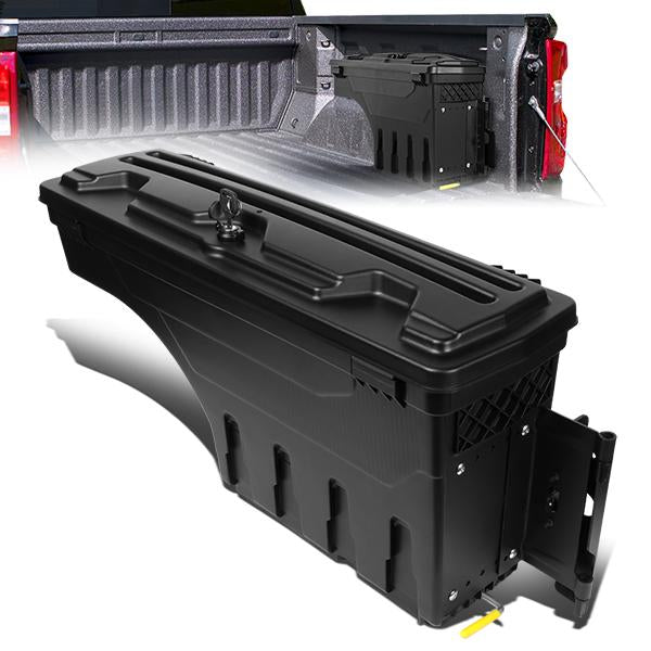 nan TRUCK BED WHEEL WELL BOX - 02-18 DODGE RAM 1500 / 03-18 DODGE RAM 2500, 3500 - FITS MODELS WITH FLEETSIDE TRUCK BEDS / DRILLING IS REQUIRED TO MOUNT BRACKET TO VEHICLE - PASSENGER SIDE - BLACK