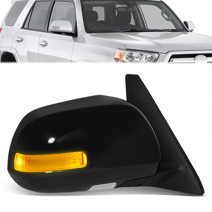 RETROVISOR MIRROR - OE STYLE - TOYOTA 4RUNNER 10-13 - WITH POWER WITH HEATED WITH SIGNAL - PASSENGER SIDE - PAINT TO MATCH - BLACK